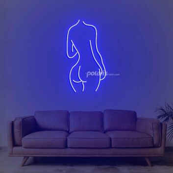 Lady Back Neon Sign for Artistic and Elegant Spaces