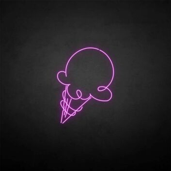 Ice cream3&#39; neon sign