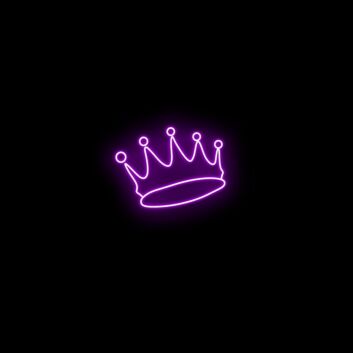 Crown Neon Sign for Regal and Elegant Decor