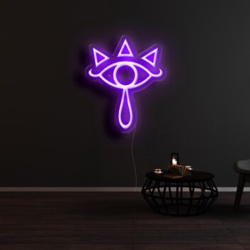 The Legend of Zelda Sheikah Lens of Truth Neon Sign for Video Game Fans