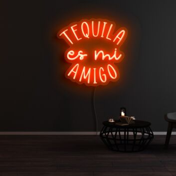 Tequila Es Mi Amigo Neon Sign for Bars and Social Spaces