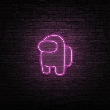 Among Us Neon Sign for Game Lovers and Fun Spaces