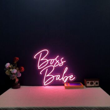 Boss Babe Neon Sign for Empowering and Inspirational Spaces
