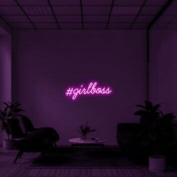 Girlboss Neon Sign for Empowering and Inspirational Spaces