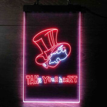Persona 5 Take Your Heart Dual LED Neon Sign for Anime and Game Fans