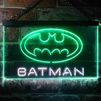 Batman Hero Dual LED Neon Sign for Superhero Fans