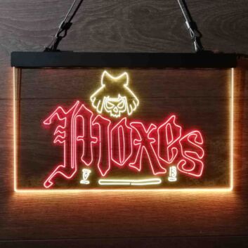 Cyberpunk Moxes Dual LED Neon Sign for Gaming and Sci-Fi Fans