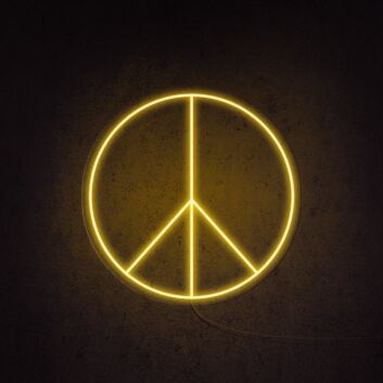 Peace Neon Sign for Relaxing and Positive Spaces