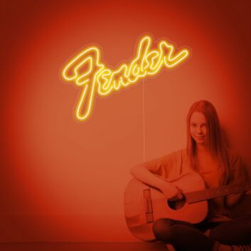 Fender Neon Sign for Music Lovers