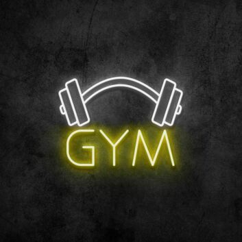 Gym Neon Sign for Fitness and Wellness Spaces
