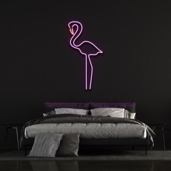 Flamingo V2 Neon Sign for Tropical and Fun Spaces