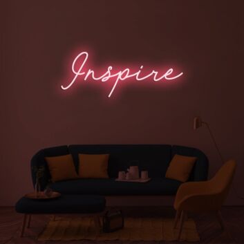 Inspire Neon Sign for Inspirational and Motivational Spaces