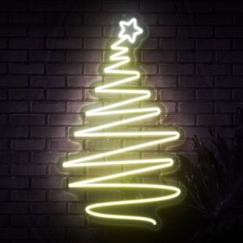 Christmas Tree Neon Sign for Holiday and Festive Spaces