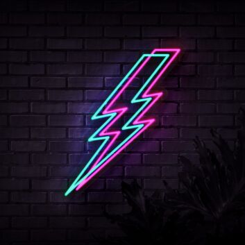 Lightning Bolt V1 Neon Sign for Bold and Stylish Spaces