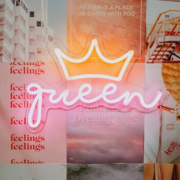 Queen Neon Sign for Empowering and Bold Spaces