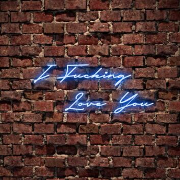 I F*cking Love You Neon Sign for Bold and Loving Spaces