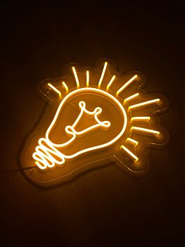 Light Bulb Neon Sign for Bright and Creative Spaces