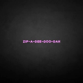 ZIP&#39; neon sign