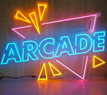 Arcade Neon Sign for Gaming and Fun Spaces