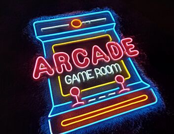 Arcade Game Room Neon Sign for Gaming and Fun Spaces
