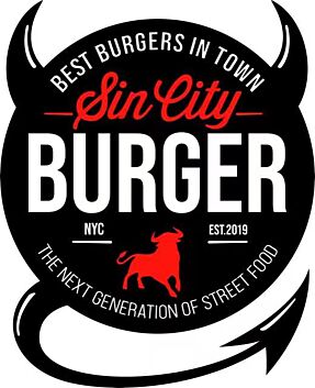 Sincity Burger Outdoor Neon Sign for Restaurants and Fun Spaces