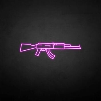 &#39;GUN&#39; neon sign