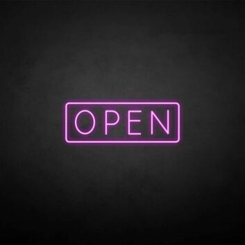 &#39;OPEN&#39; neon sign