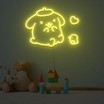 Pom Pom Purin Neon Sign for Fun and Playful Spaces
