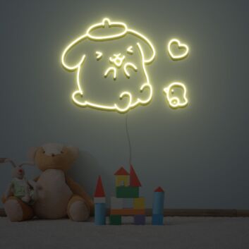 Pom Pom Purin Neon Sign for Fun and Playful Spaces