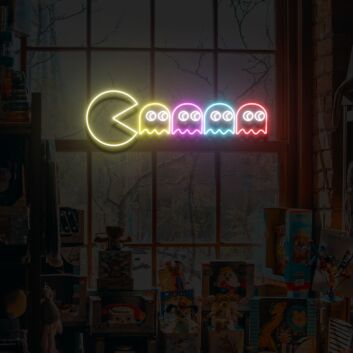 Pac Man Neon Sign for Retro and Gaming Fans