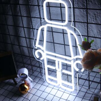 Lego Man Neon Sign for Fun and Playful Spaces