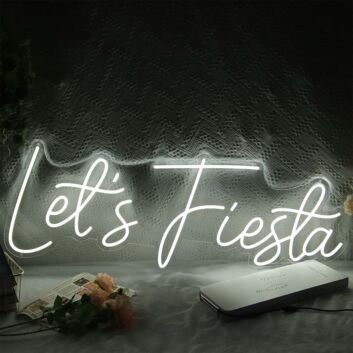 Let's Fiesta Neon Sign for Celebratory and Fun Spaces