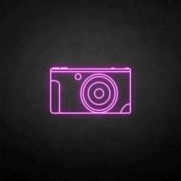 &#39;CAMERA&#39; neon sign
