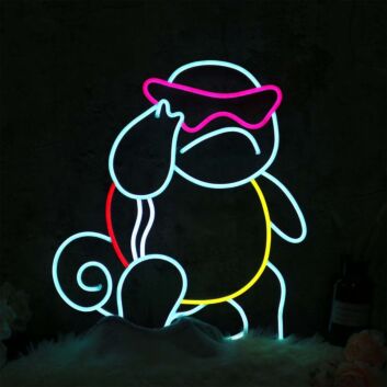 Anime Squirtle Custom Neon Sign for Anime Fans