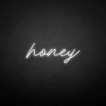 &#39;Honey&#39; neon sign