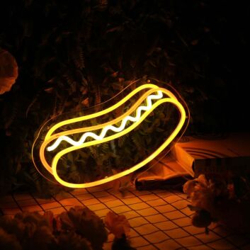Hot Dog Custom Neon Sign for Food Lovers and Restaurants