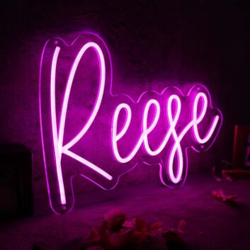 Reese Purple Neon Sign for Personalized Decor
