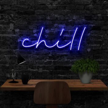 Chill Neon Sign for Relaxing and Cozy Spaces