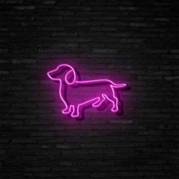 Dachshund Neon Sign for Dog Lovers and Pet Spaces