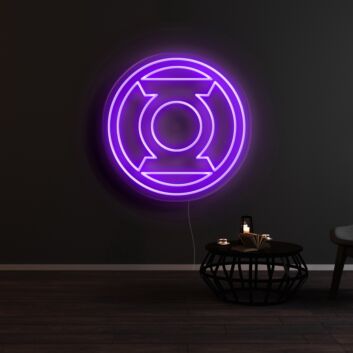 Green Lantern Neon Sign for Superhero Fans