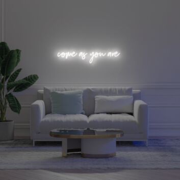 Come As You Are Neon Sign for Welcoming and Inclusive Spaces