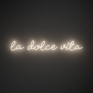 La Dolce Vita Neon Sign for Elegant and Stylish Decor