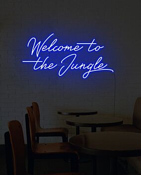 Welcome To The Jungle Neon Sign for Adventurous and Fun Spaces