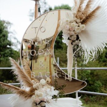 To The Moon And Back Neon Sign for Romantic and Inspirational Spaces