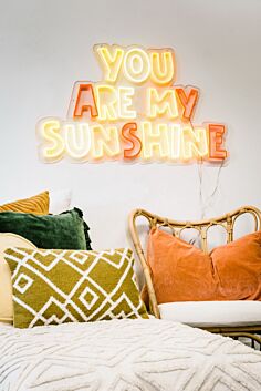 You Are My Sunshine Neon Sign for Positive and Loving Spaces