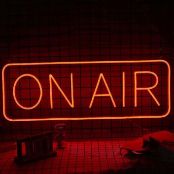 On Air Neon Sign for Studios and Broadcasting Spaces