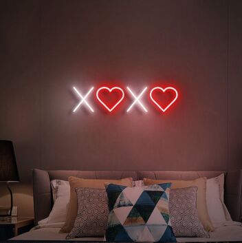Xoxo Neon Sign for Romantic and Loving Spaces