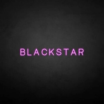 &#39;BLACKSTAR&#39; neon sign