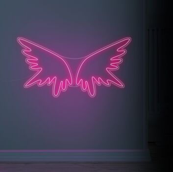 Angel Wings Neon Sign adds a heavenly touch to any room