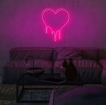 Dripping Love Neon Sign for romantic and artistic settings